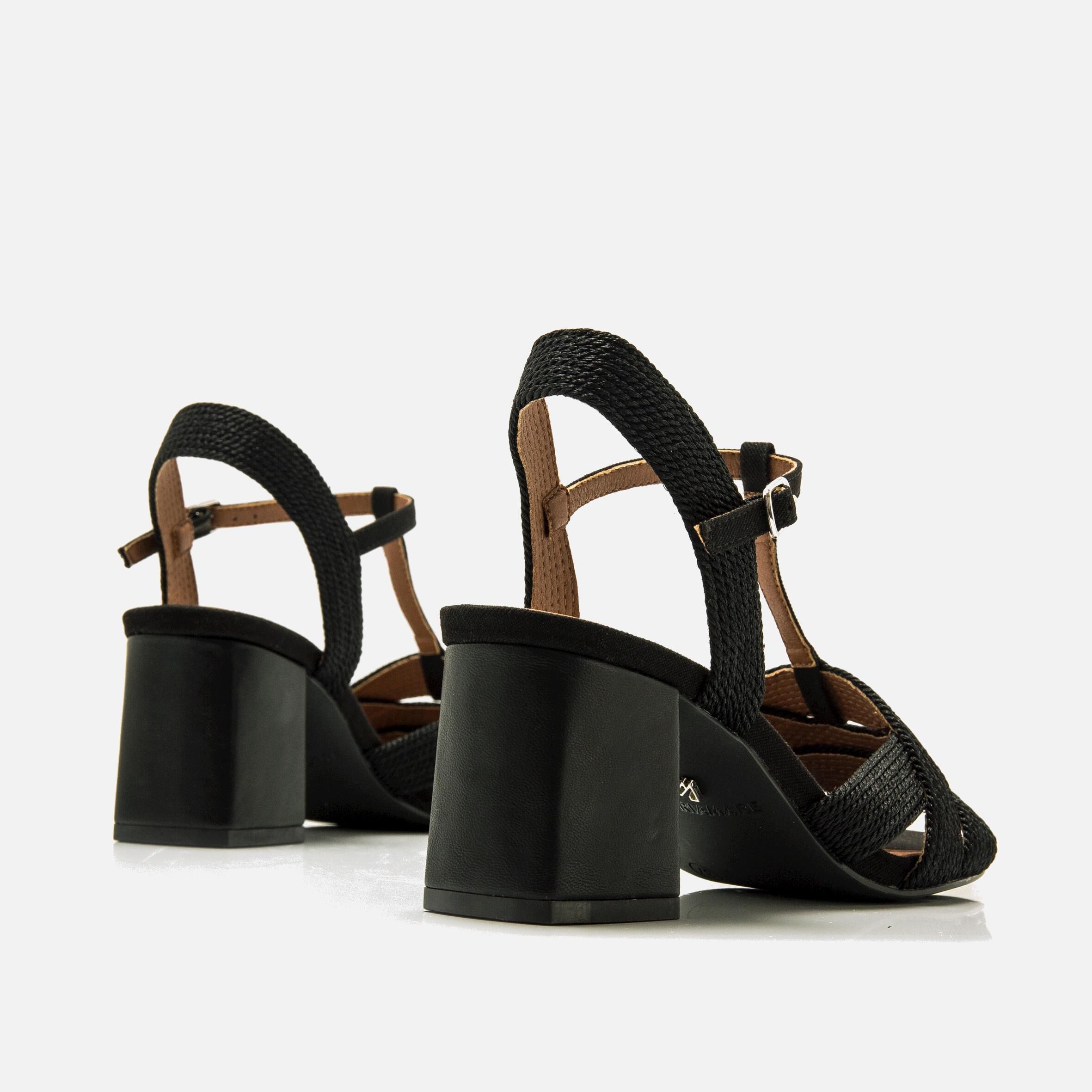Acheter WOODIT noir 57215 Sandales a talons Mariamare pour Femme